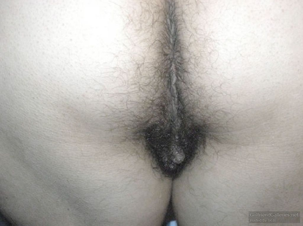 My hairy wife taking a bath