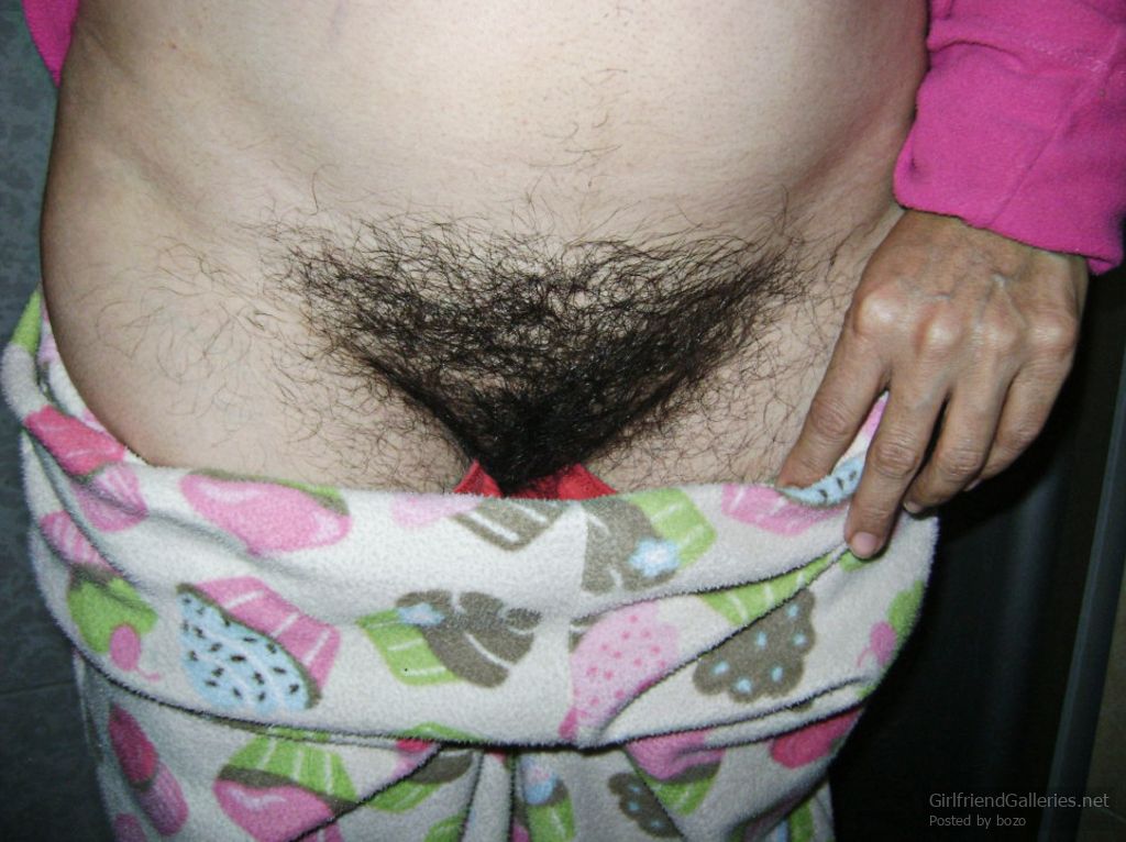 My hairy wife taking a bath