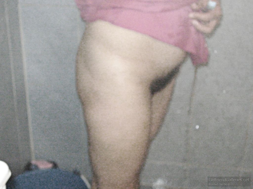 My hairy wife taking a bath