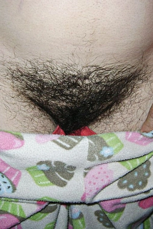 My hairy wife taking a bath