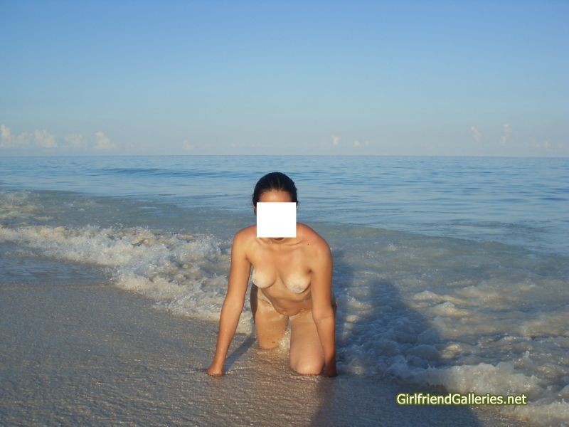 My wife at the beach part II