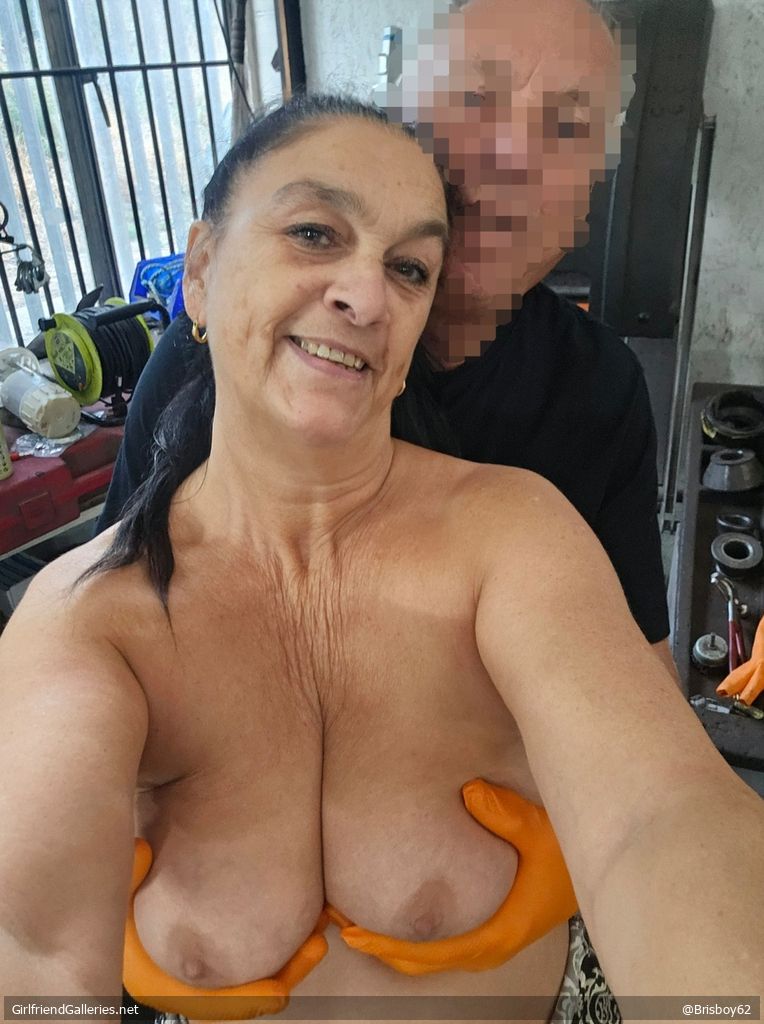 Helping the nice man in my local tyre garage
