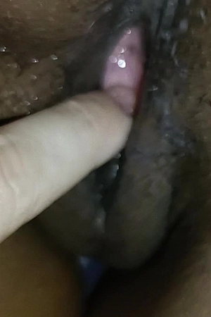 My Litle Black Pinky Pussy Loaded Of Cum