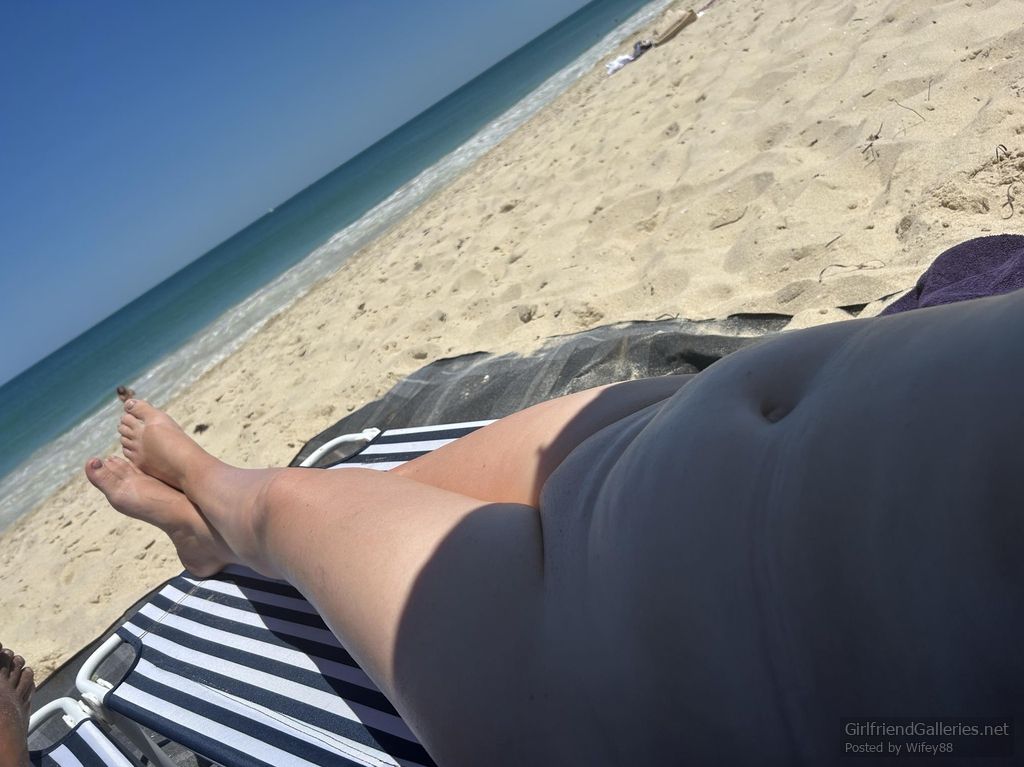 Wifey at the nude beach