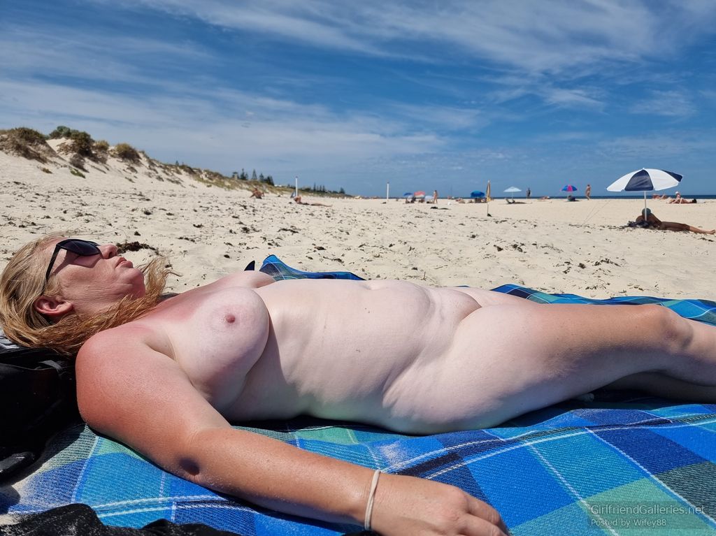 Wifey at the nude beach