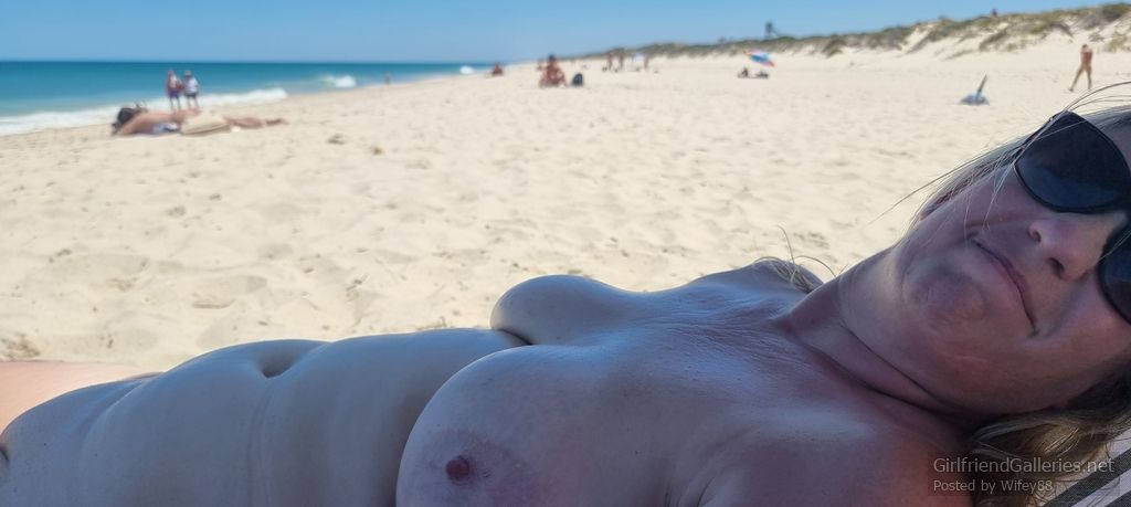 Wifey at the nude beach