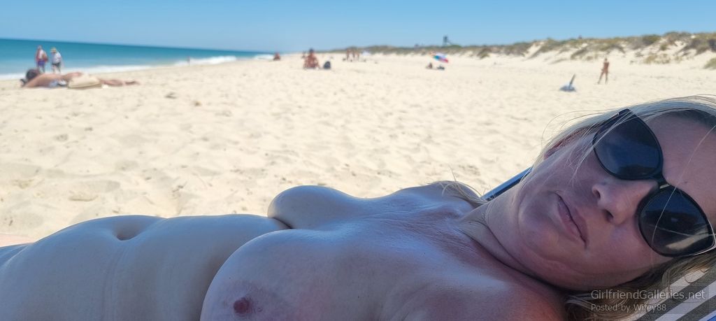 Wifey at the nude beach