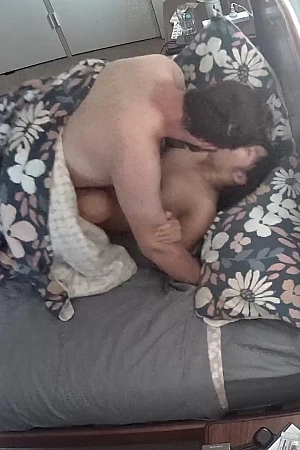 Licking and fucking wife in bed