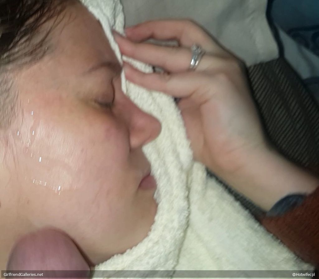Emily takes cum
