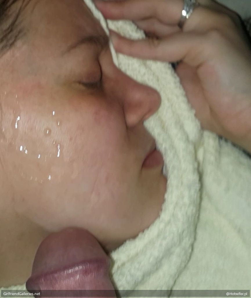 Emily takes cum