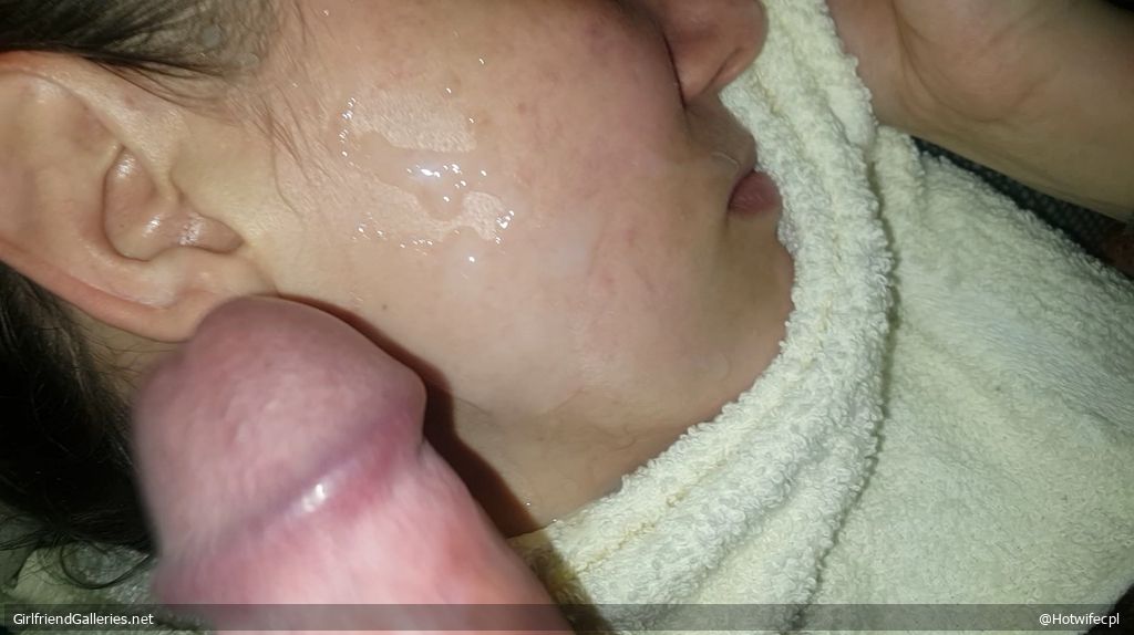 Emily takes cum