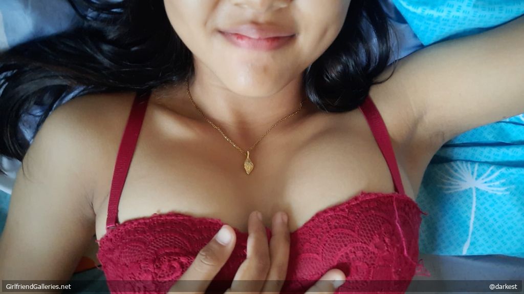 Sexy lingerie of my asian wife