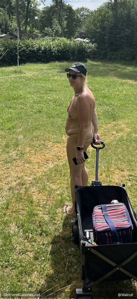 Off to show my shaved pussy to the group