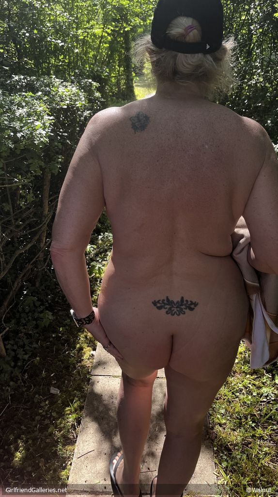 Off to show my shaved pussy to the group