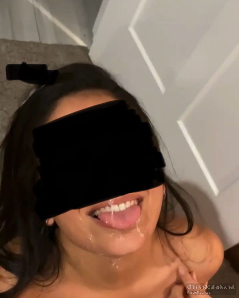 My mate blows his load over my Pakistani wifes face
