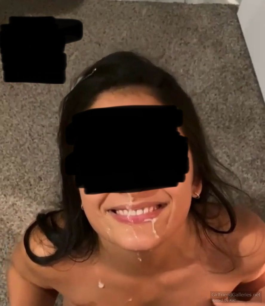 My mate blows his load over my Pakistani wifes face