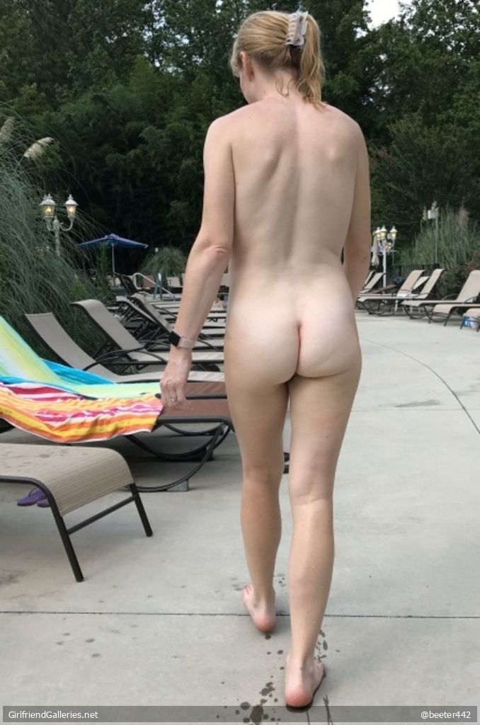 Rachel by the pool