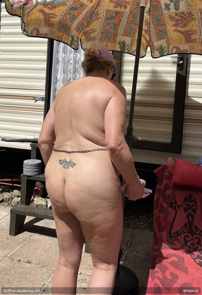Posing with hubby and his hard cock