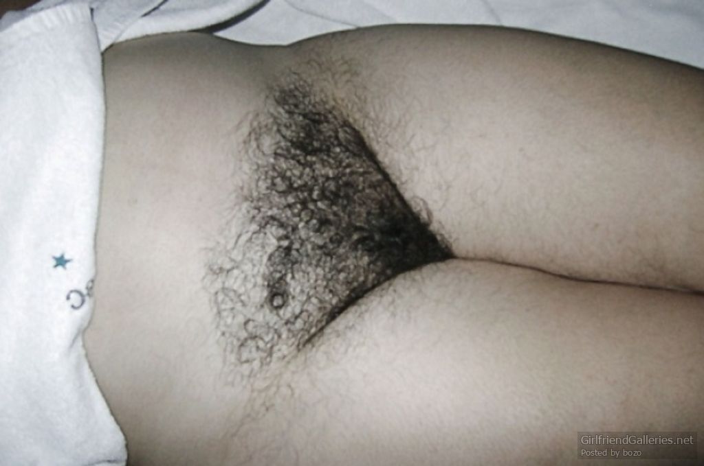 My hairy wife taking off her bikini
