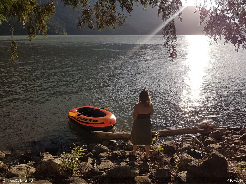 Our sexy camping trip. Totally destroyed her in the tent.