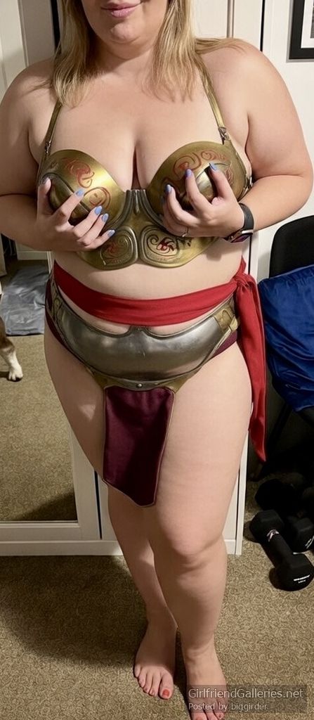 Mrs C playing about in different outfits