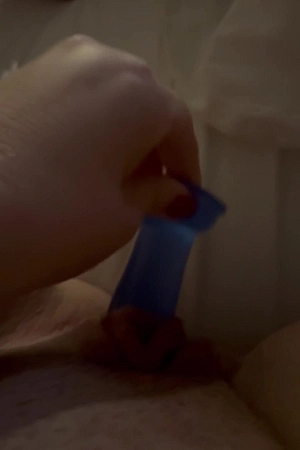Wife Teases with Dildo