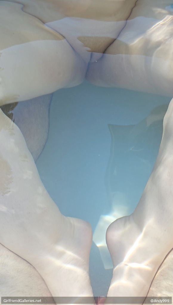 Footjob in the Pool