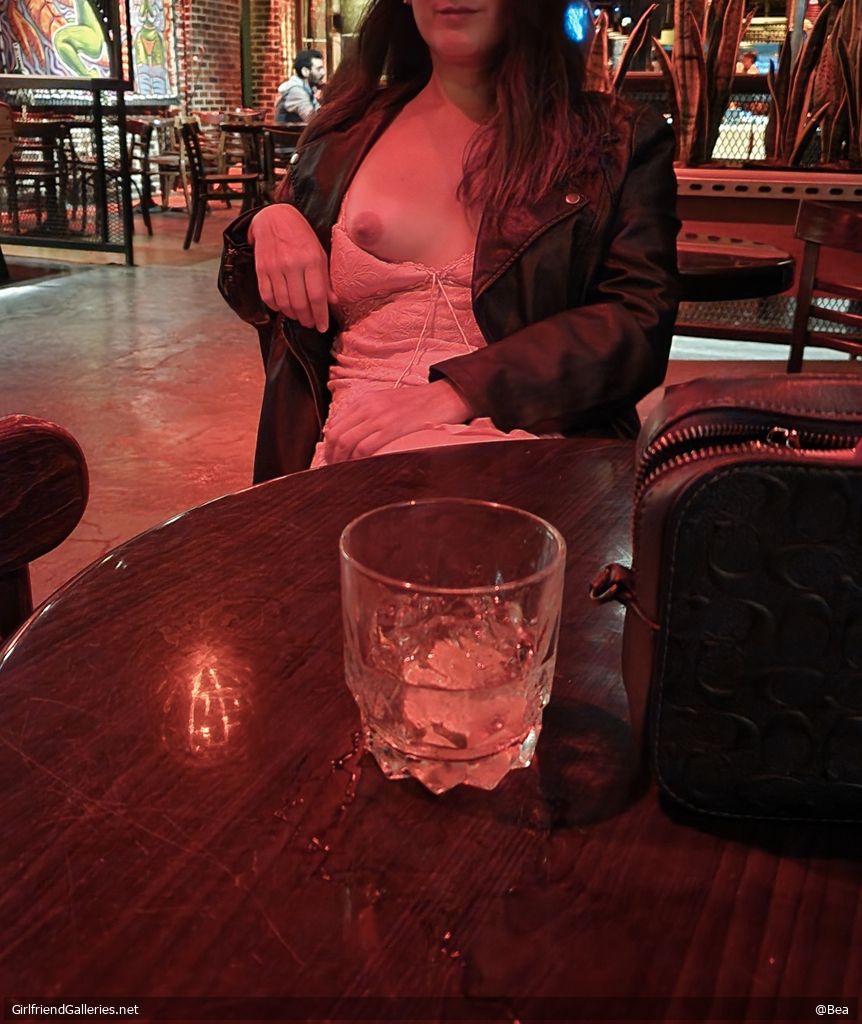 Showing myself in a bar in public