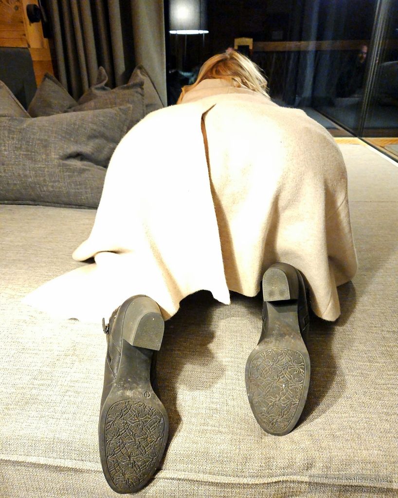 Amateur photo shoot in a hotel room