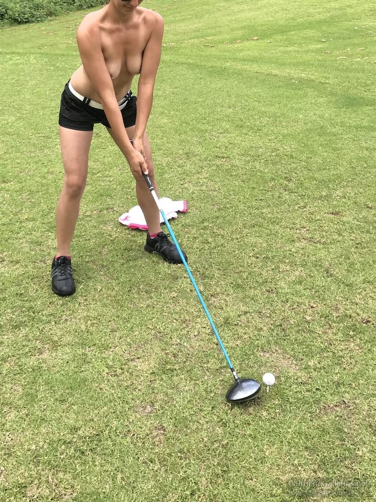 Golfing nude in public