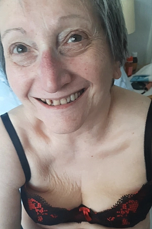 Wank off granny Suzie