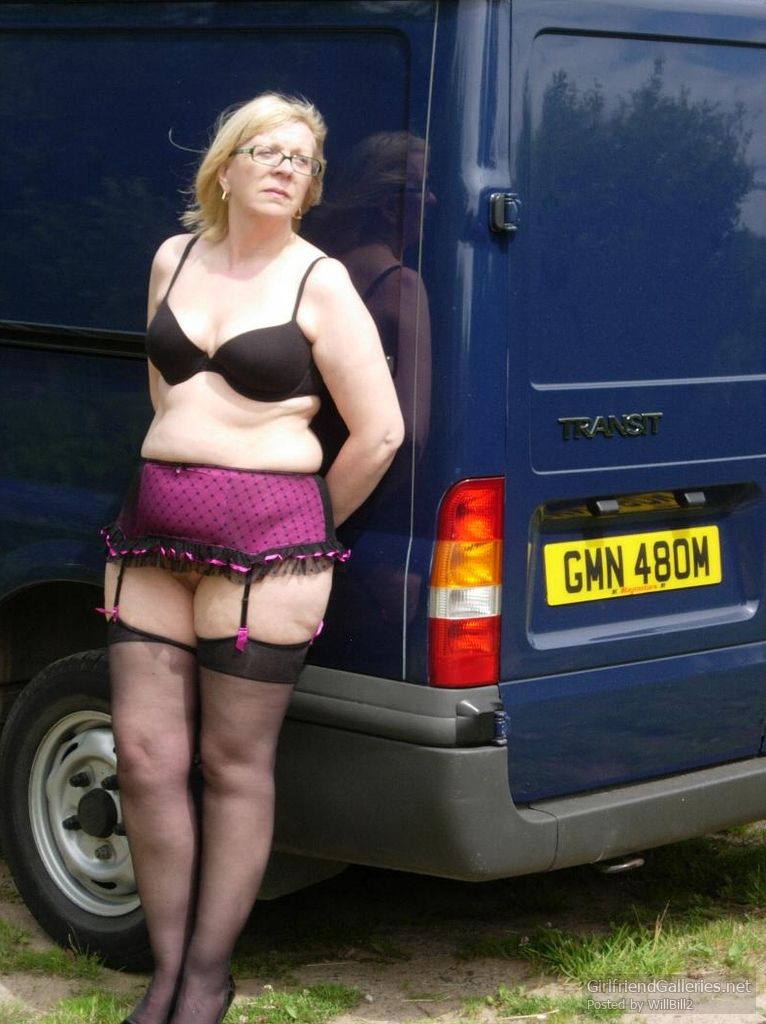Val out in the van