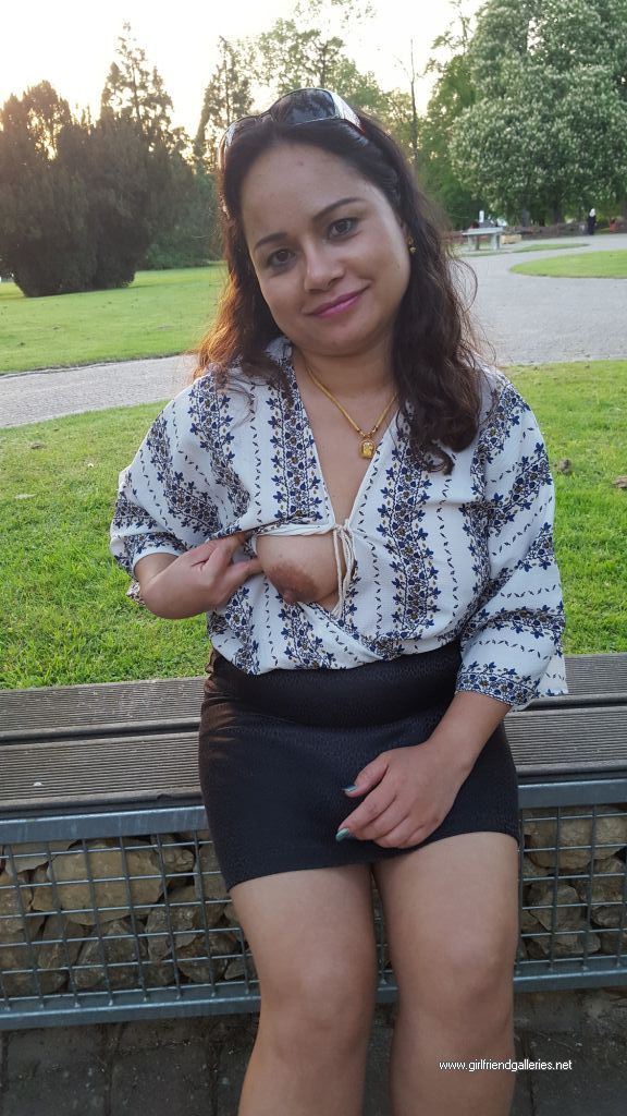 Wife outdoor public seethrough, flash and nudity