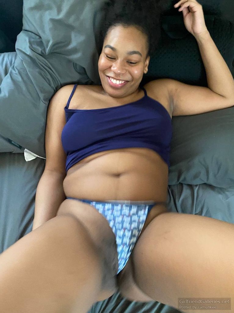 Blue thong show