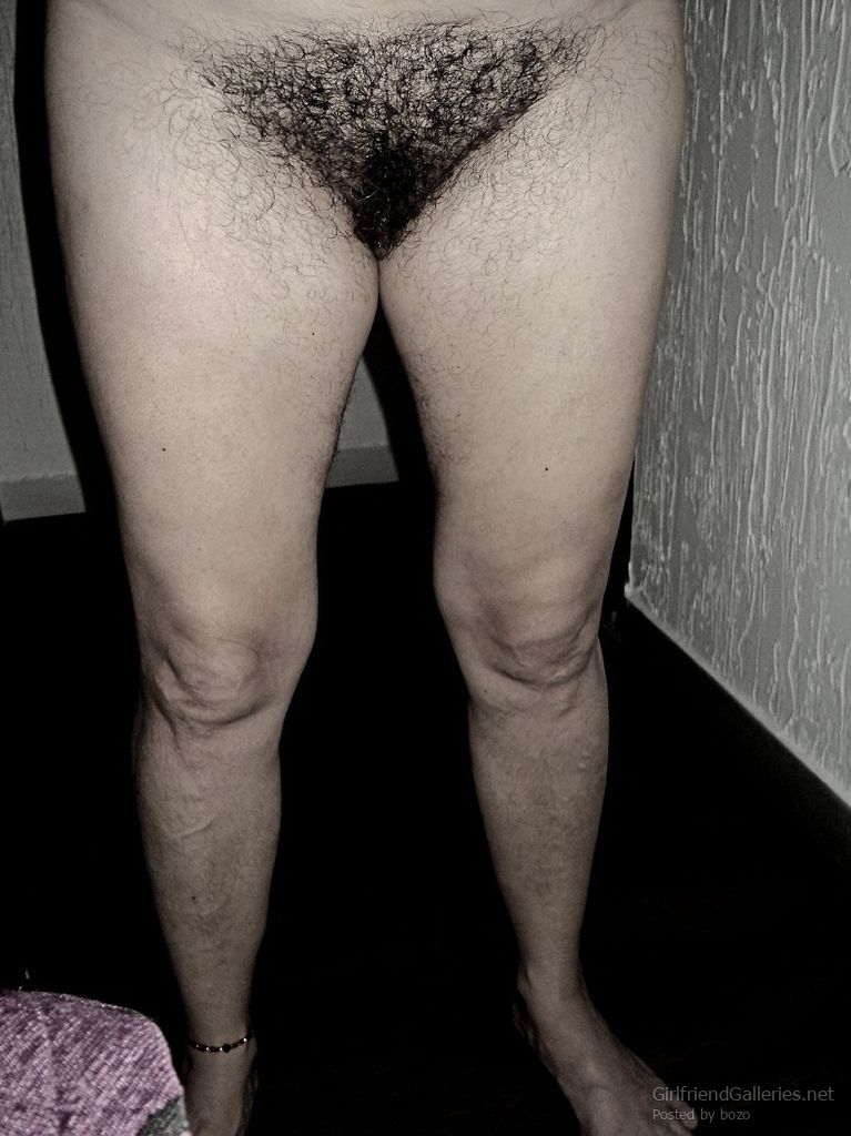 My hairy wife completely naked
