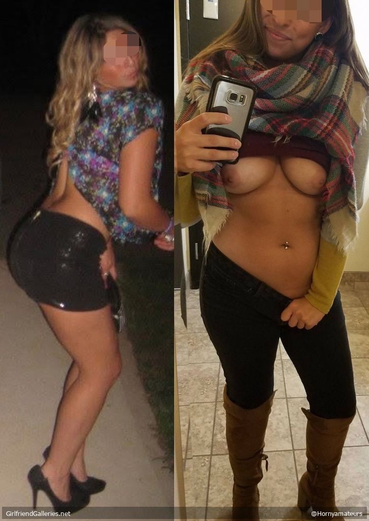 Horny slut undressed flashing natural nude body