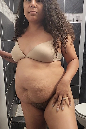 The wifey striptease and shower