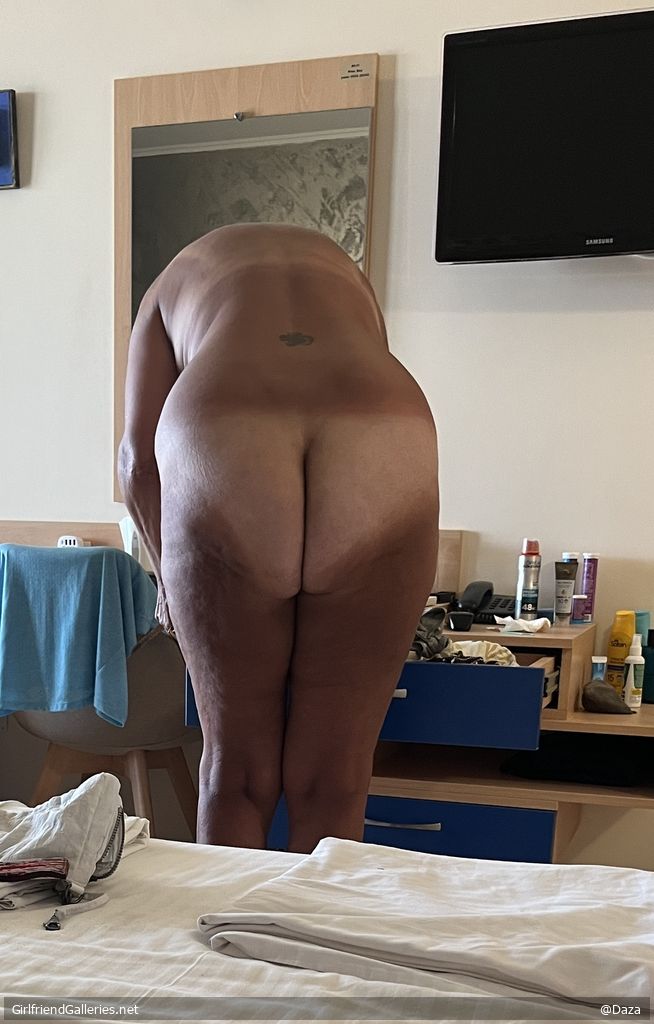 Naked in the hotel room