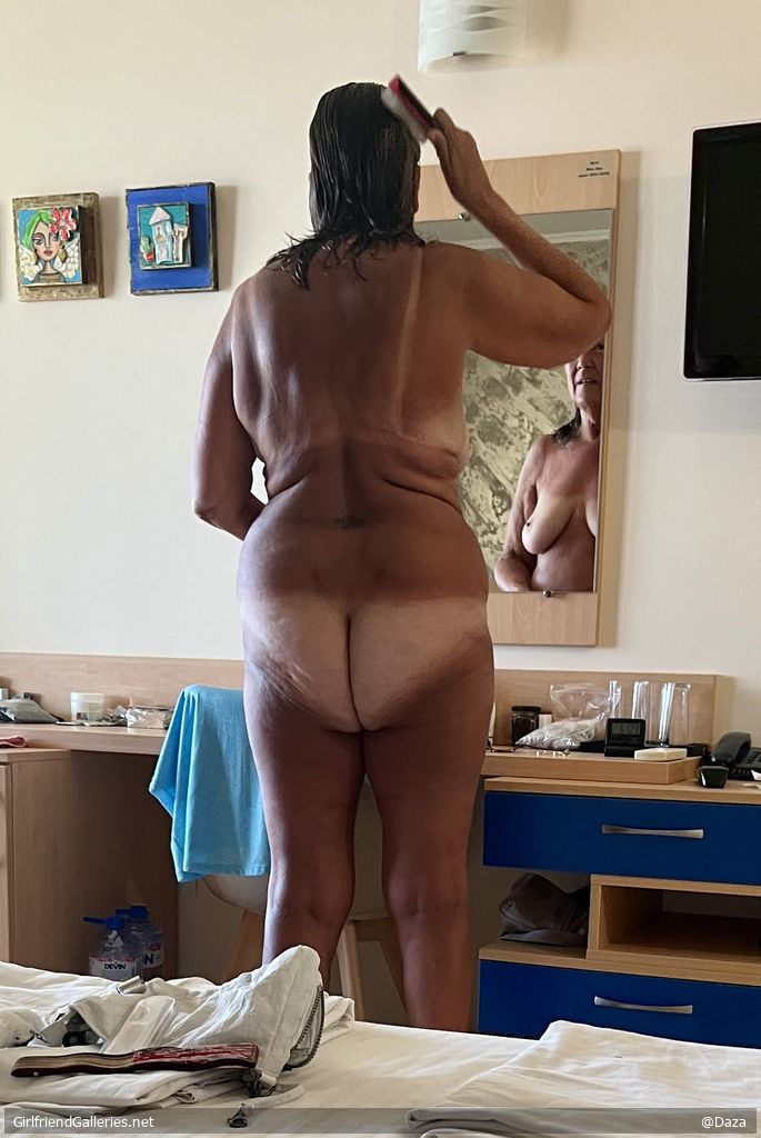 Naked in the hotel room