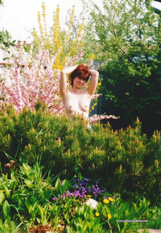 Wife in garden