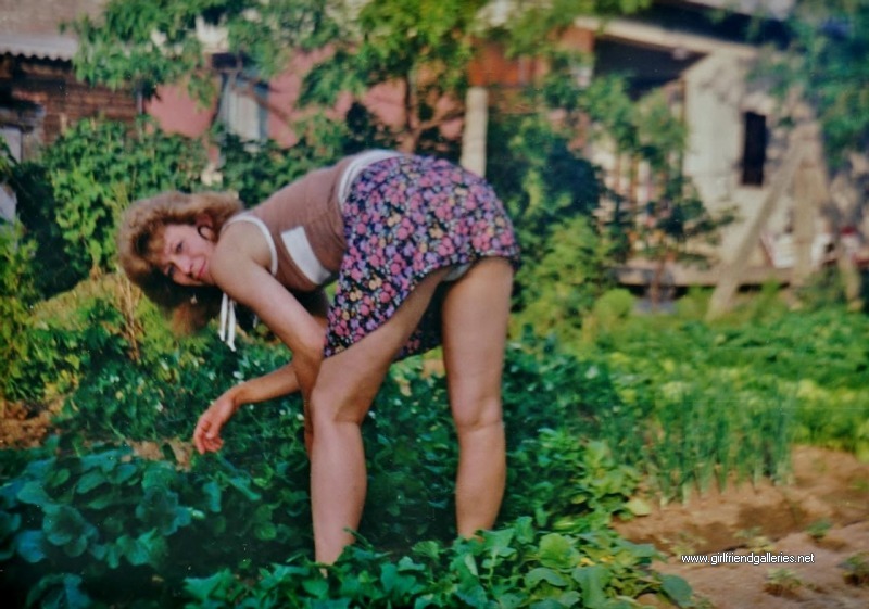 Wife in garden