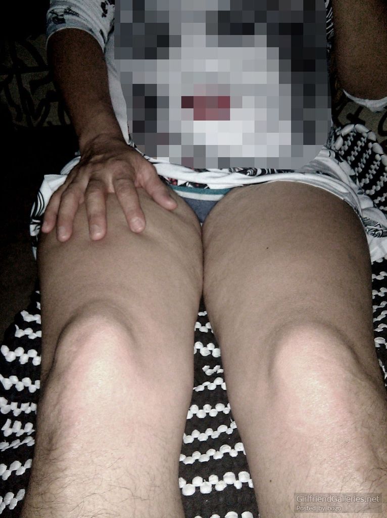 My hairy wife on the sofa