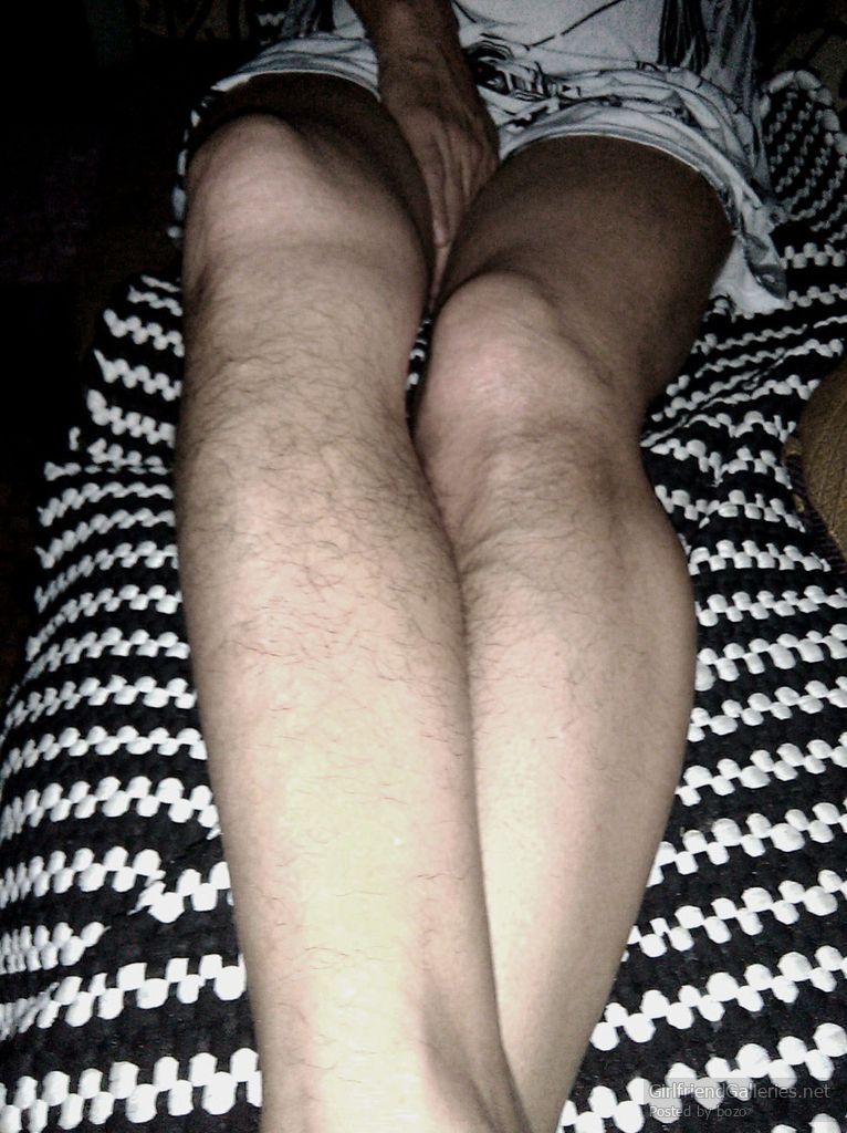 My hairy wife on the sofa