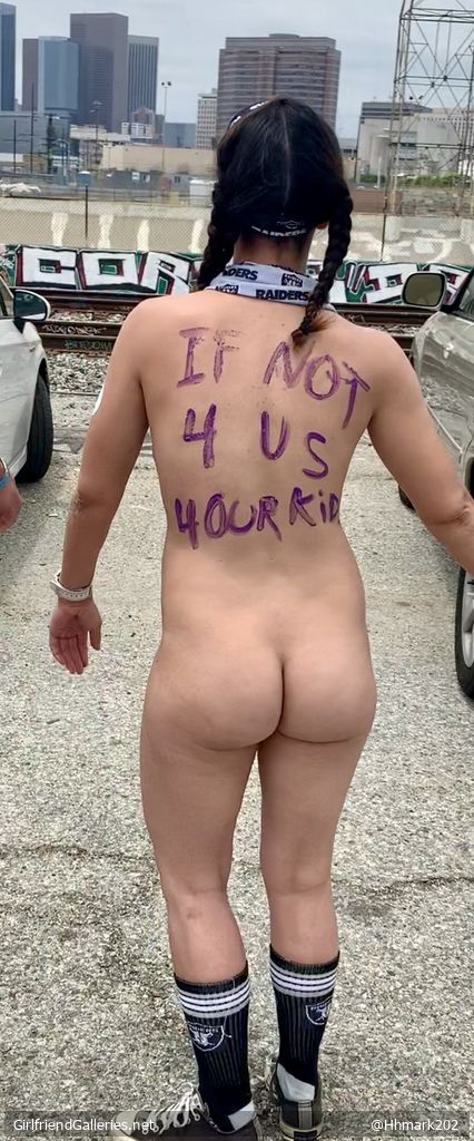 Beautiful wife doing the world naked bike ride