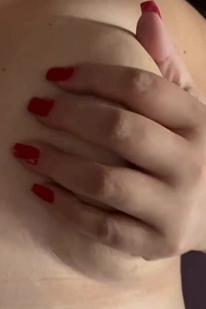 Rubbing my tits
