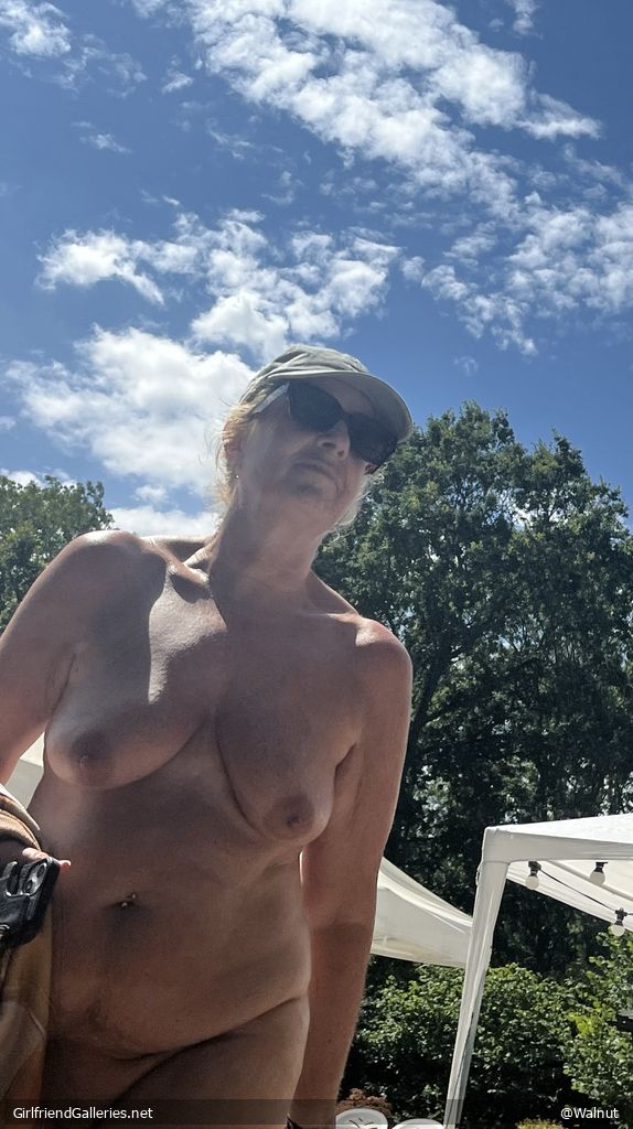 Off to take a nude swim
