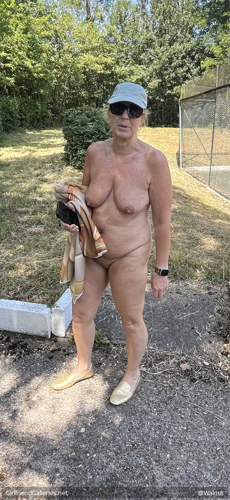 Off to take a nude swim