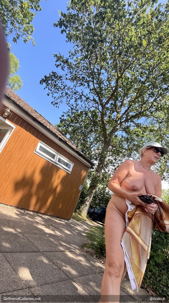 Off to take a nude swim