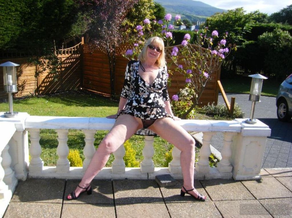 Val in the garden