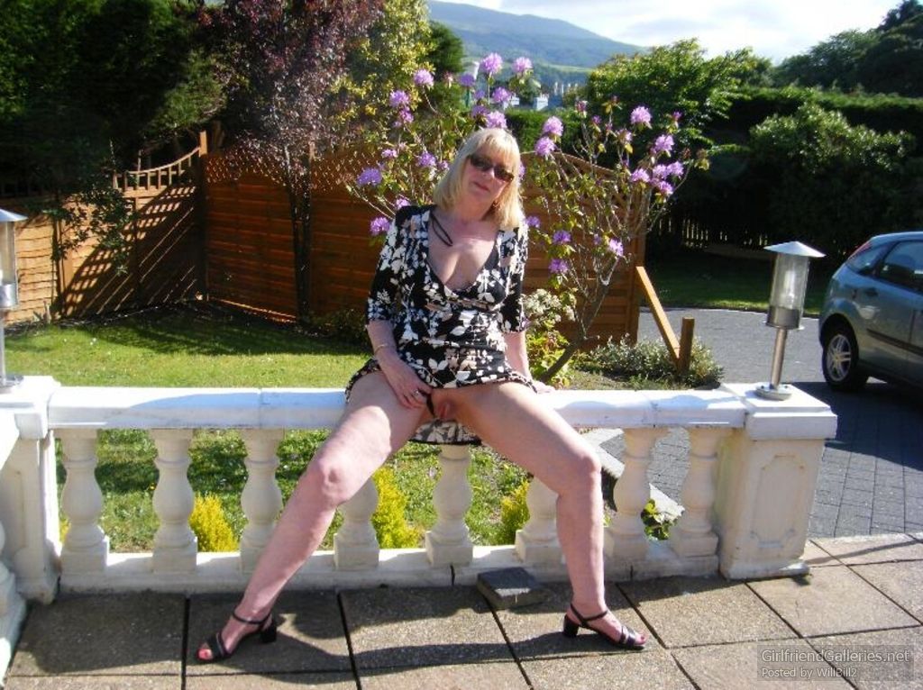 Val in the garden